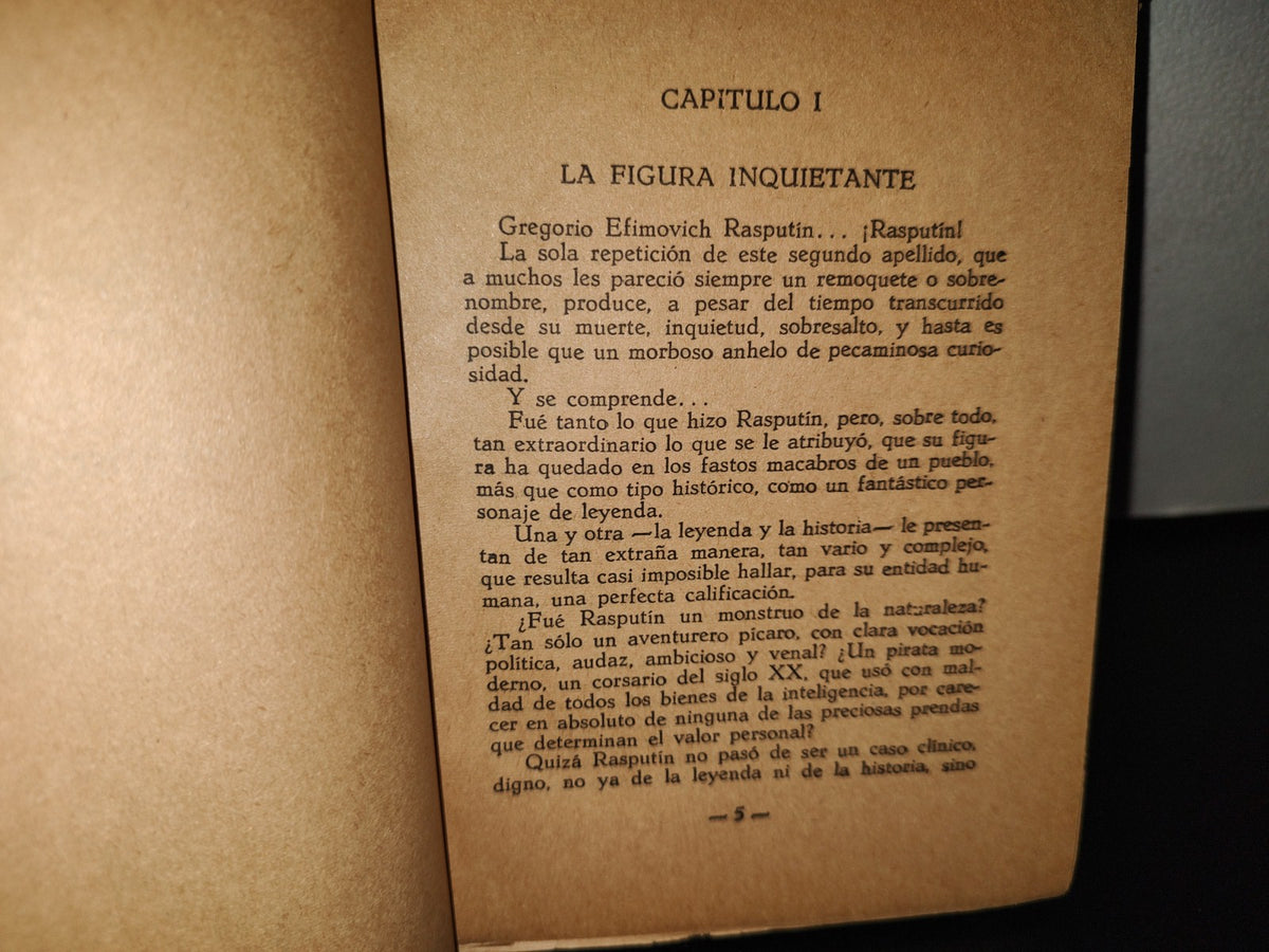118- Rasputín. El Munje Ruso Maldito - Alfonso Lapena - Editorial El Libro Español - 1958