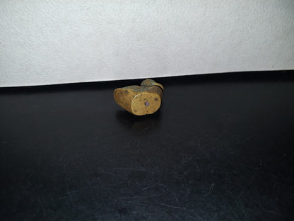 A2- Pieza De Bronce. Patito En Pose De Nado - 70'S