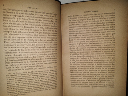 59- Biblioteca Clásica. Tomo CXXI. Décadas De La Historia Romana, Por Tito Livio, Tomo VI - Madrid, Librería De La Viuda De Hernando Y C.A - 1888
