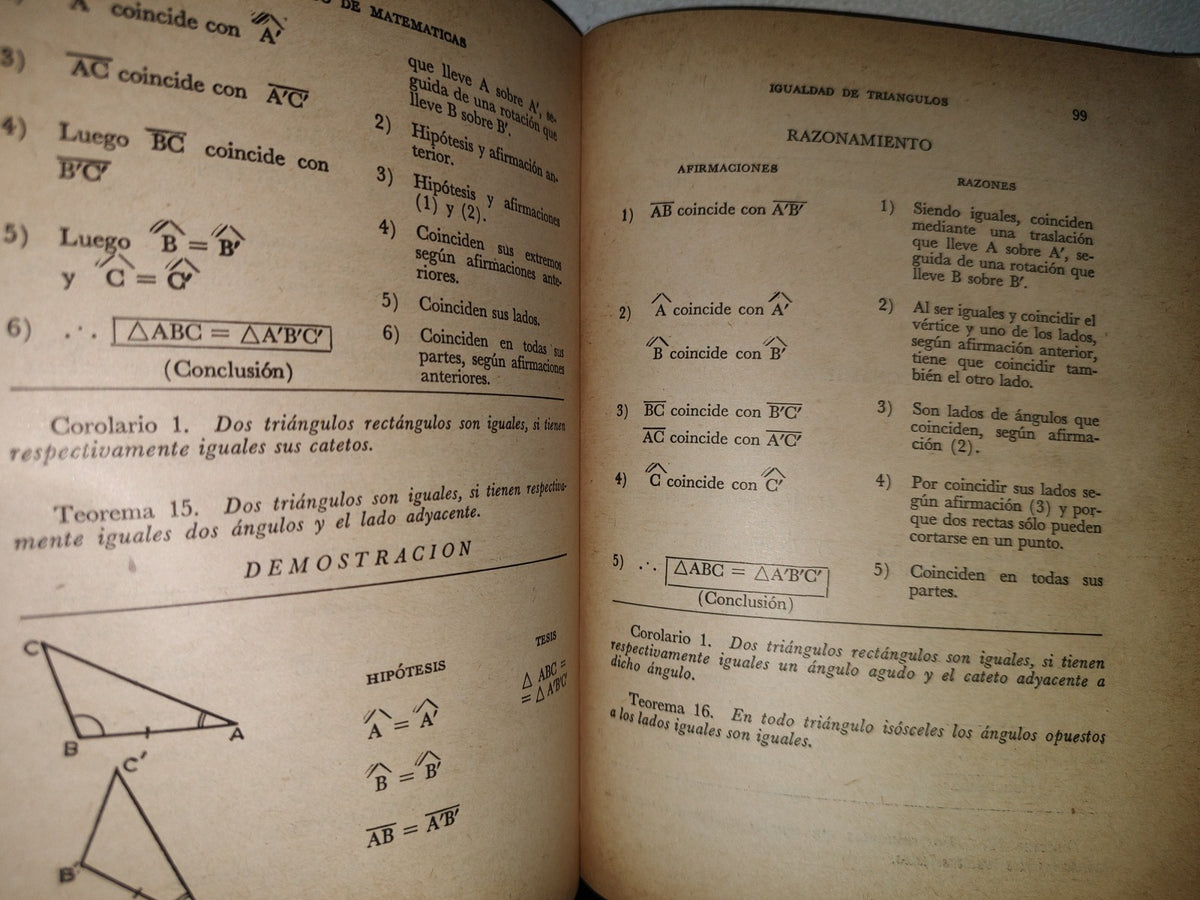 91- Matemáticas. Tercer Curso - Arquímedes Caballero - 1962