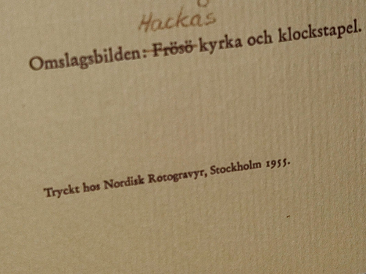 172- Sueco. Konung Gustaf Vi Adolfs Eriksgata. Jämtland-Härjedalen - 1955