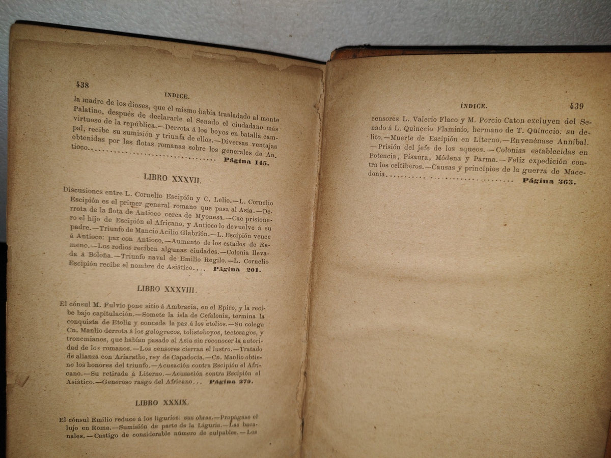 59- Biblioteca Clásica. Tomo CXXI. Décadas De La Historia Romana, Por Tito Livio, Tomo VI - Madrid, Librería De La Viuda De Hernando Y C.A - 1888
