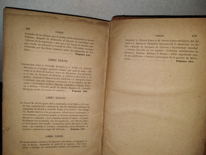 59- Biblioteca Clásica. Tomo CXXI. Décadas De La Historia Romana, Por Tito Livio, Tomo VI - Madrid, Librería De La Viuda De Hernando Y C.A - 1888