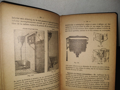 75- Pequeña Enciclopedia Práctica De Construcción 10. Distribución De Agua. Saneamiento - Bailly-Bailliere, 1900'S