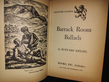 101- Barrack Room Ballads - Rudyard Kipling - Signature Classics - 50'S