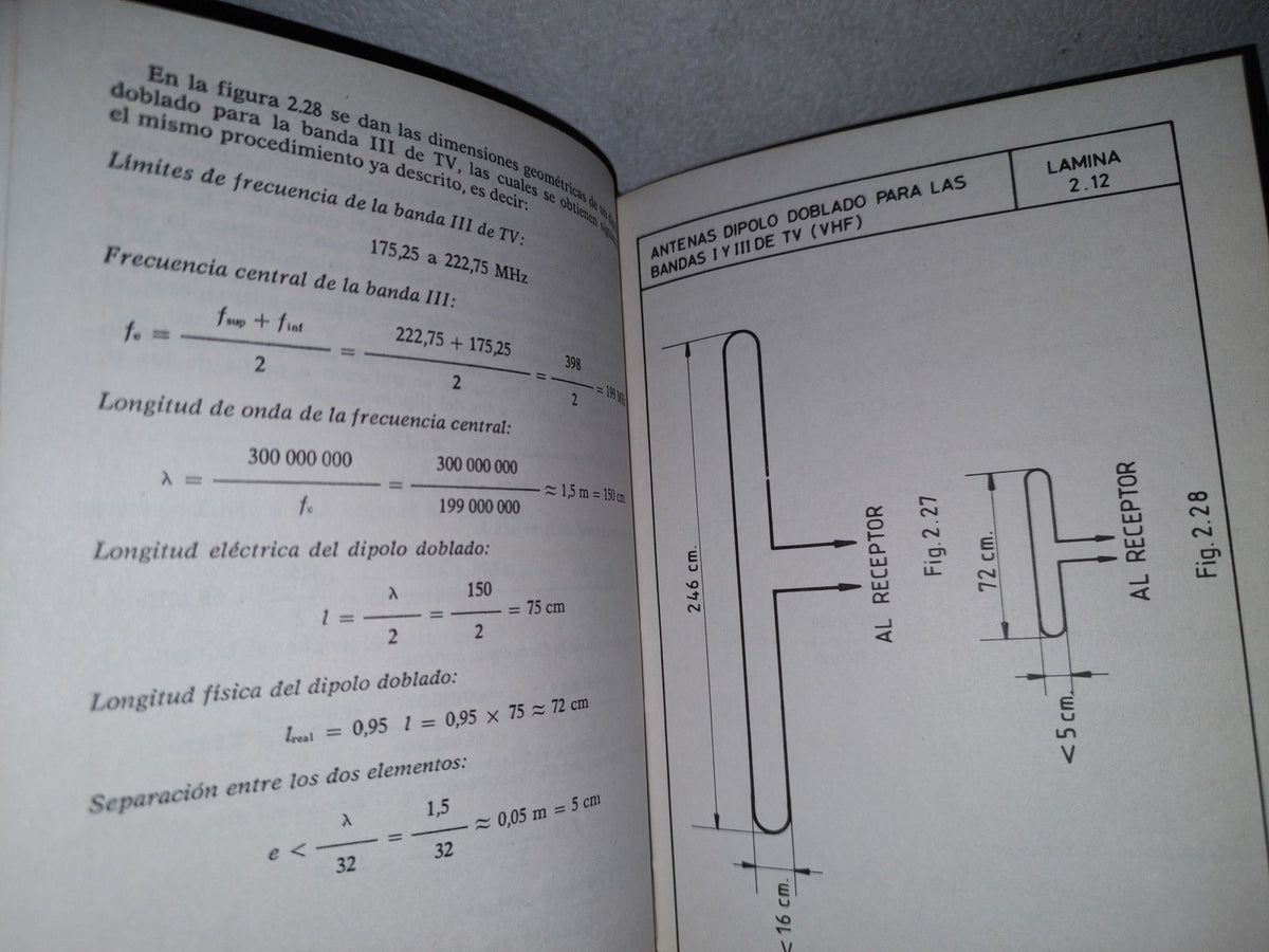 87-2- Manual De Antenas Receptoras Para Tv Y Fm - Francisco Ruiz Vassallo - Ediciones Ceac - 1981