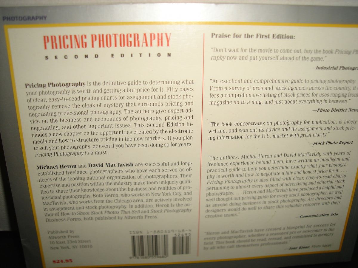24- Fotografía. Guía Completa Para Asignar Precios. Pricing Photography - Michael Heron