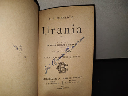 118- Urania - C. Flammarion - Librería De La Vda. De Ch. Bouret - 1899