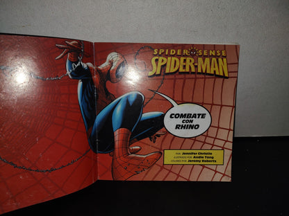 89- Libro Hombre Araña. Spider Sense. Spiderman: Combate Con Rhino. Great Moments Publishing - 2009