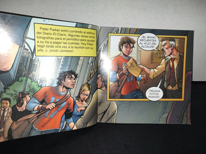 89- Libro Hombre Araña. Spider Sense. Spiderman: Combate Con Rhino. Great Moments Publishing - 2009