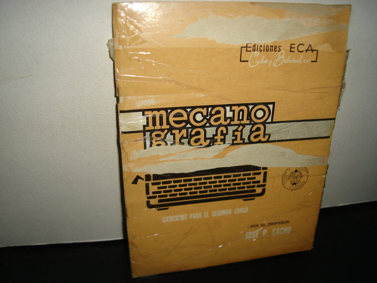 24- Mecanografía - José P. Cacho - Ediciones ECA