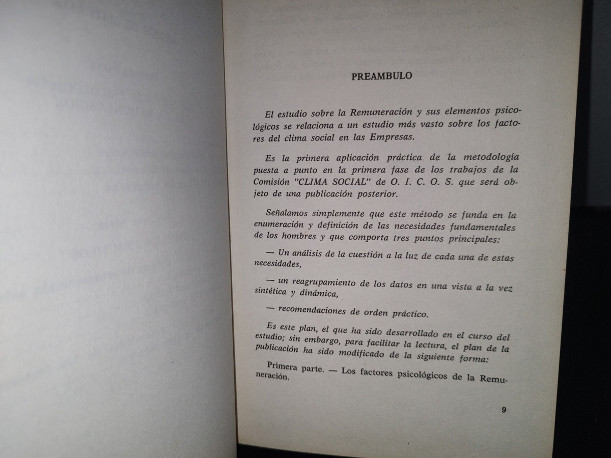 98- La Remuneración Y Sus Efectos Psicológicos - O.I.C.O.S. - Sagitario S. A. 1967