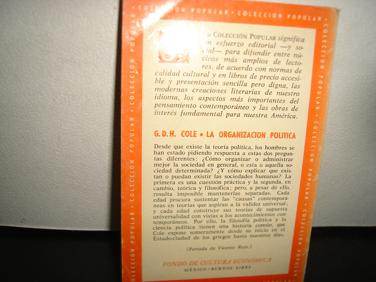 21- La Organización Política - G. D. H. Cole