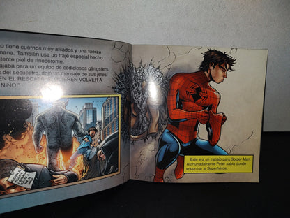 89- Libro Hombre Araña. Spider Sense. Spiderman: Combate Con Rhino. Great Moments Publishing - 2009