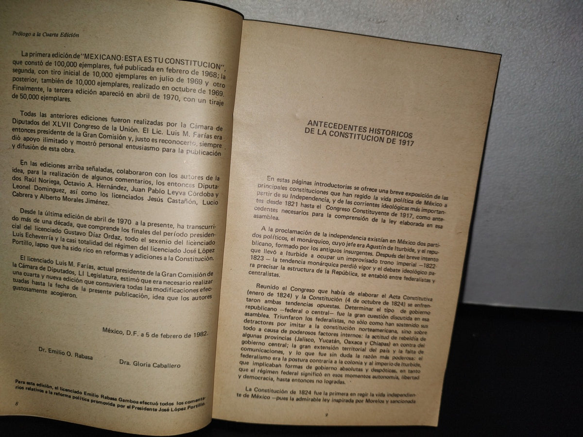 93- Mexicano: Esta Es Tu Constitución. Emilio O. Rabasa, Gloria Caballero - 1982