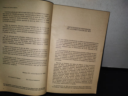 93- Mexicano: Esta Es Tu Constitución. Emilio O. Rabasa, Gloria Caballero - 1982