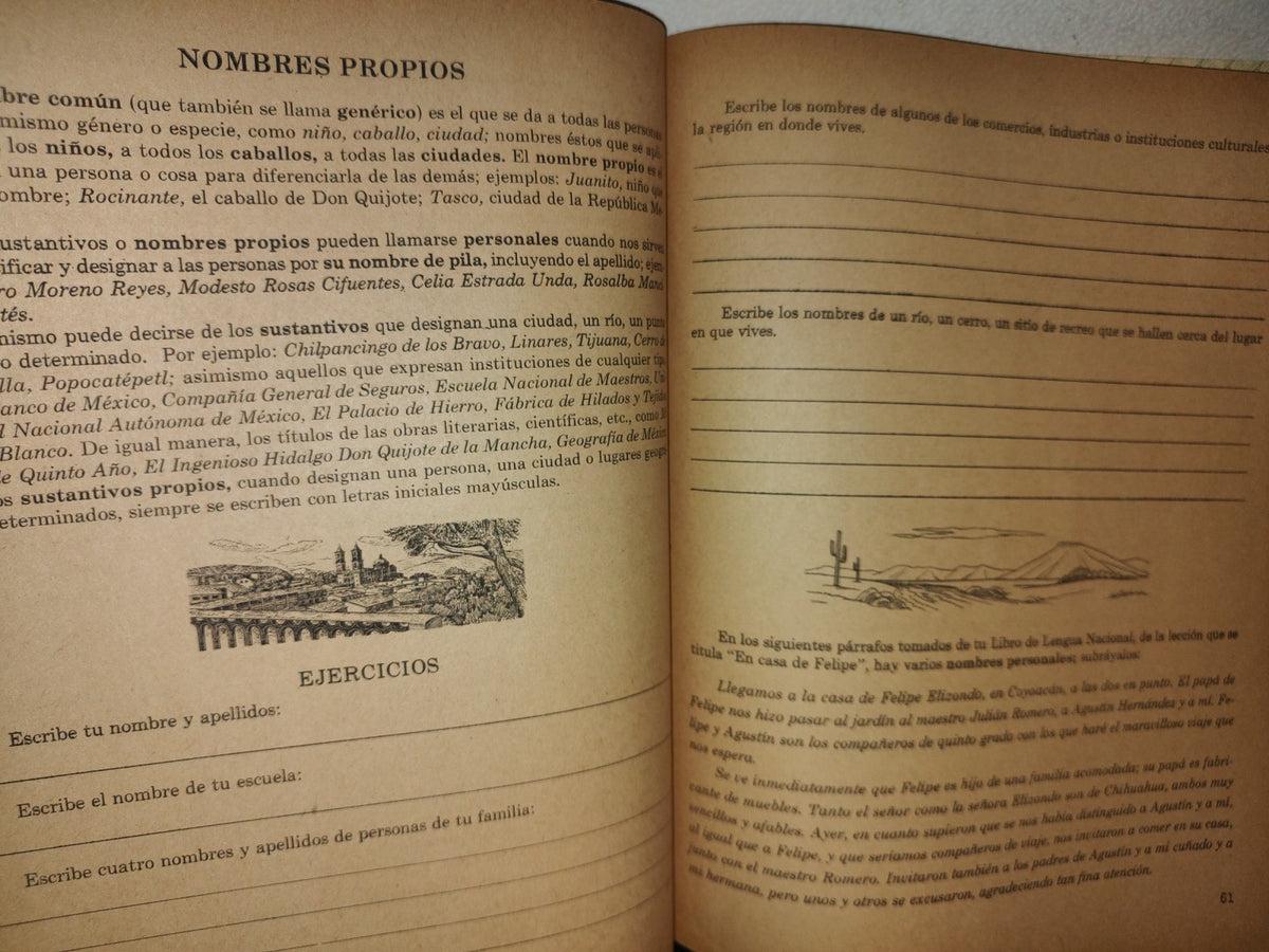 143- Mi Cuaderno De Trabao De Quinto Año. Lengua Nacional - 1970