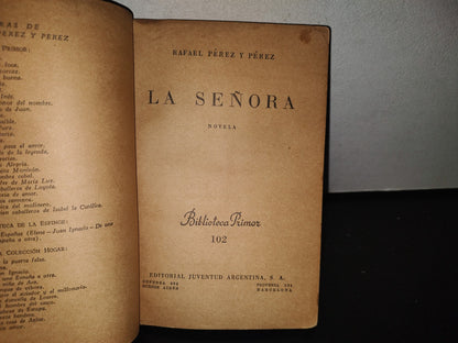84- La Señora - Rafael Pérez Y Pérez. Biblioteca Primor 102 - 1945