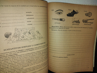 143- Mi Cuaderno De Trabao De Quinto Año. Lengua Nacional - 1970