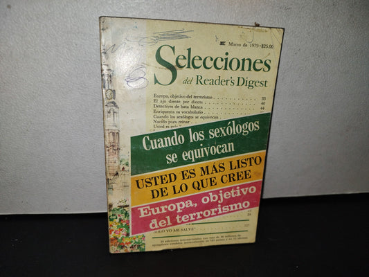 91- Revista Selecciones Del Reader'S Digest. Europa, Objetivo Del Terrorismo. Marzo 1979
