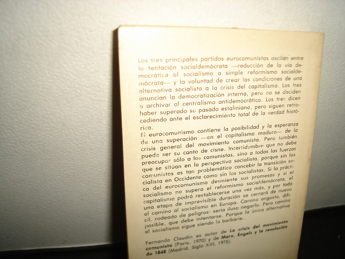 23- Eurocomunismo Y Socialismo - Fernando Claudín
