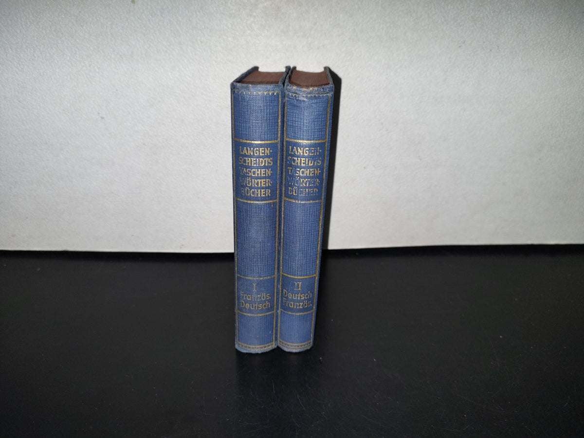 124- Diccionario Alemán-Francés. Langenscheidt Francais-Allemand - Waldemar Dickfach - 1952