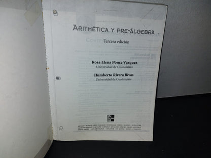 179- Aritmética Y Pre-Álgebra - Ponce Rivera