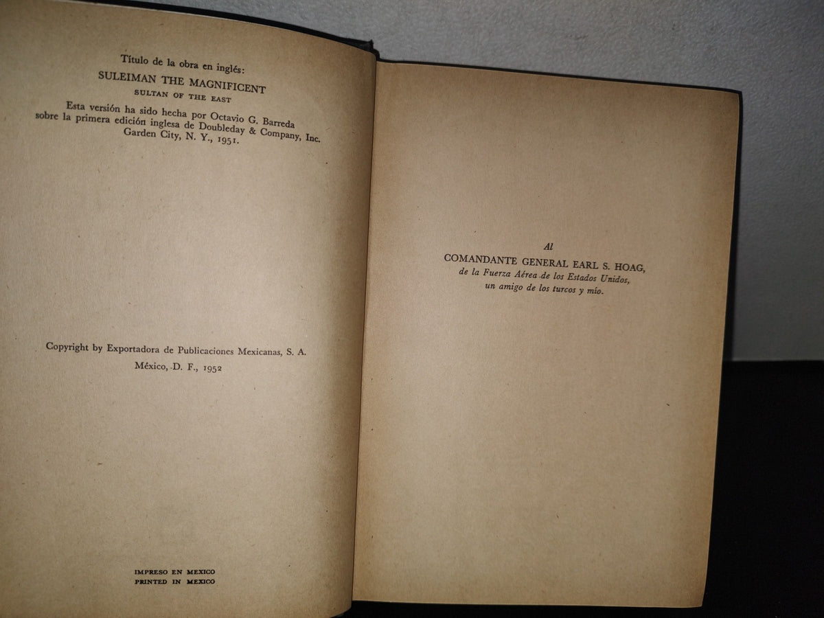 98- Soliman El Magnífico. Sultán Del Este - Harold Lamb - Biografías Gandesa - 1952