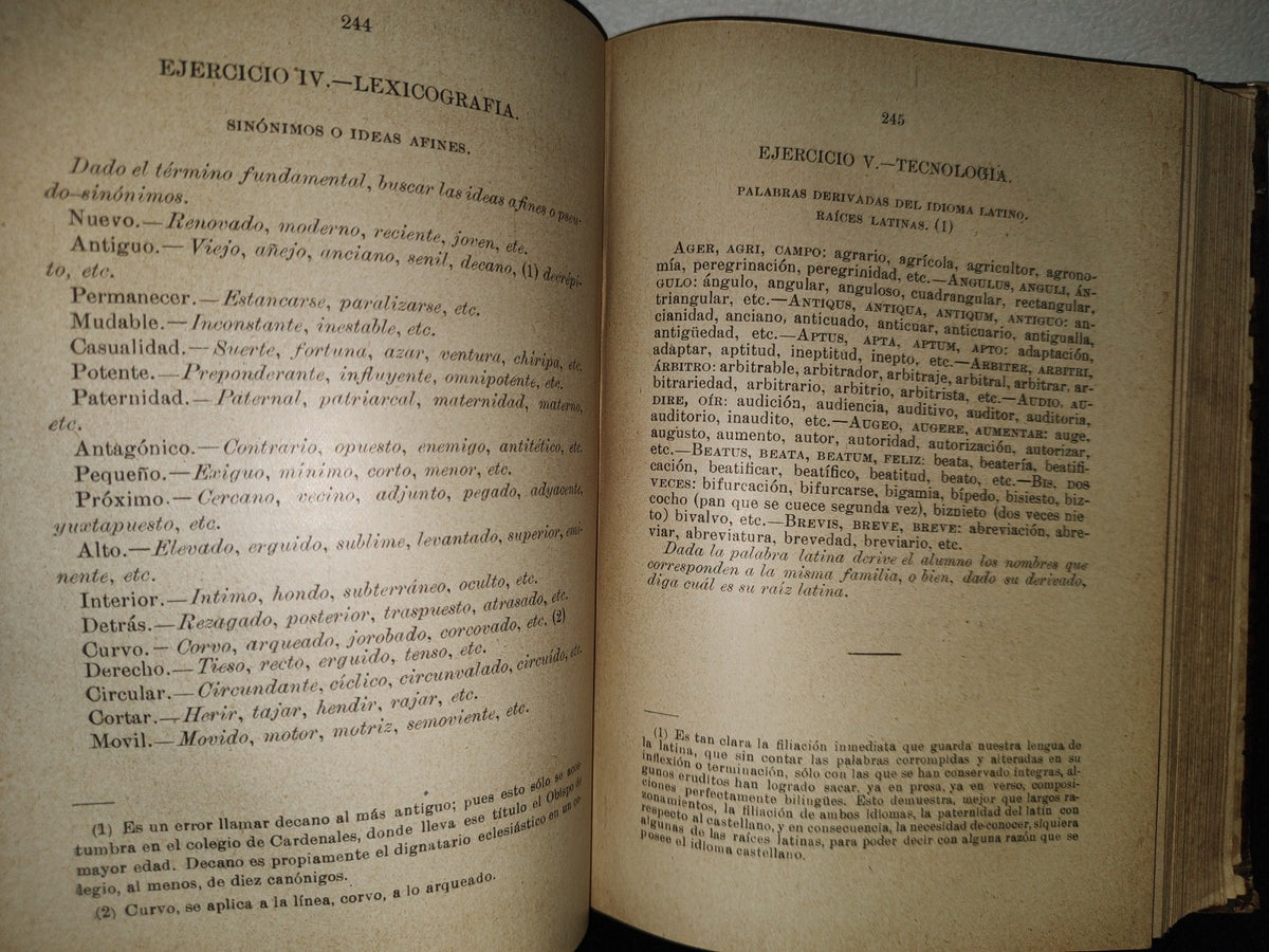 64- Curso De Lengua Castellana - L. Cadena - México. Librería De La Vda. De Ch. Bouret, 1912