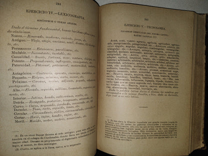 64- Curso De Lengua Castellana - L. Cadena - México. Librería De La Vda. De Ch. Bouret, 1912
