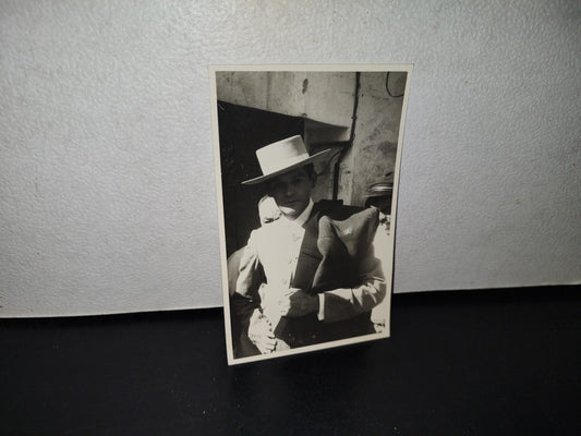 A10C1-2- Antigua Tarjeta Postal Fotografía De Torero. Alfonso Liceaga - 50'S