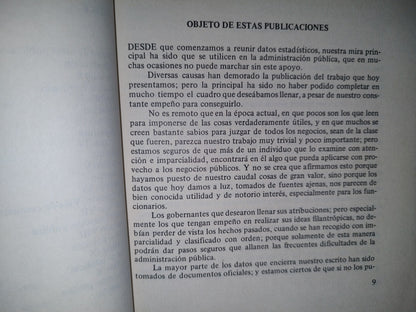 92- Estadística De Jalisco. Formada Con Vista De Los Mejores Datos Oficiales Y Noticias Ministradas Por Sujetos Idóneos En Los Años 1854 A 1863. Longinos Banda - Colección Historia, Serie Estadísticas Básicas No. 5. Gobierno Del Estado De Jalisco - 1982