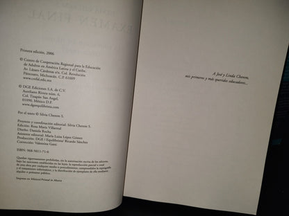 139- Examen Final. (La Educación En México 2000-2006) - Silvia Cherem S. 2 Tomos - 1A. Edición 2006