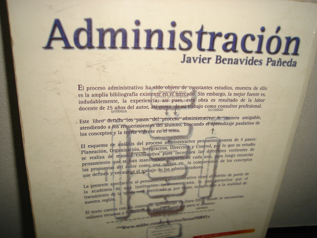 1- Administración - Javier Benavides Pañeda. McGraw-Hill