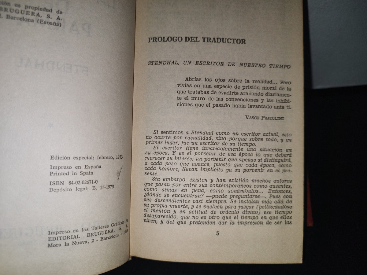 80- La Cartuja De Parma - Stendhal - Editorial Bruguera. Edición Especial 1973