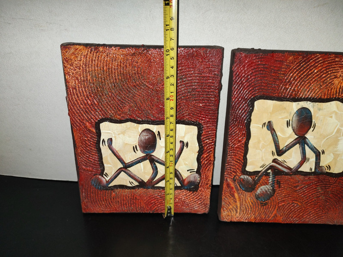 A6- Juego De Cuadros Figuras Minimalistas, Pintura Plástica - 2008