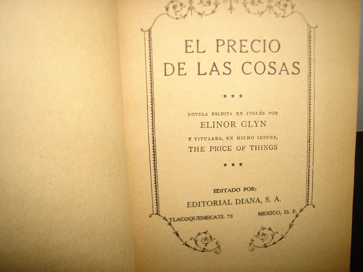 18- El Precio De Las Cosas - Elinor Glyn - 1950