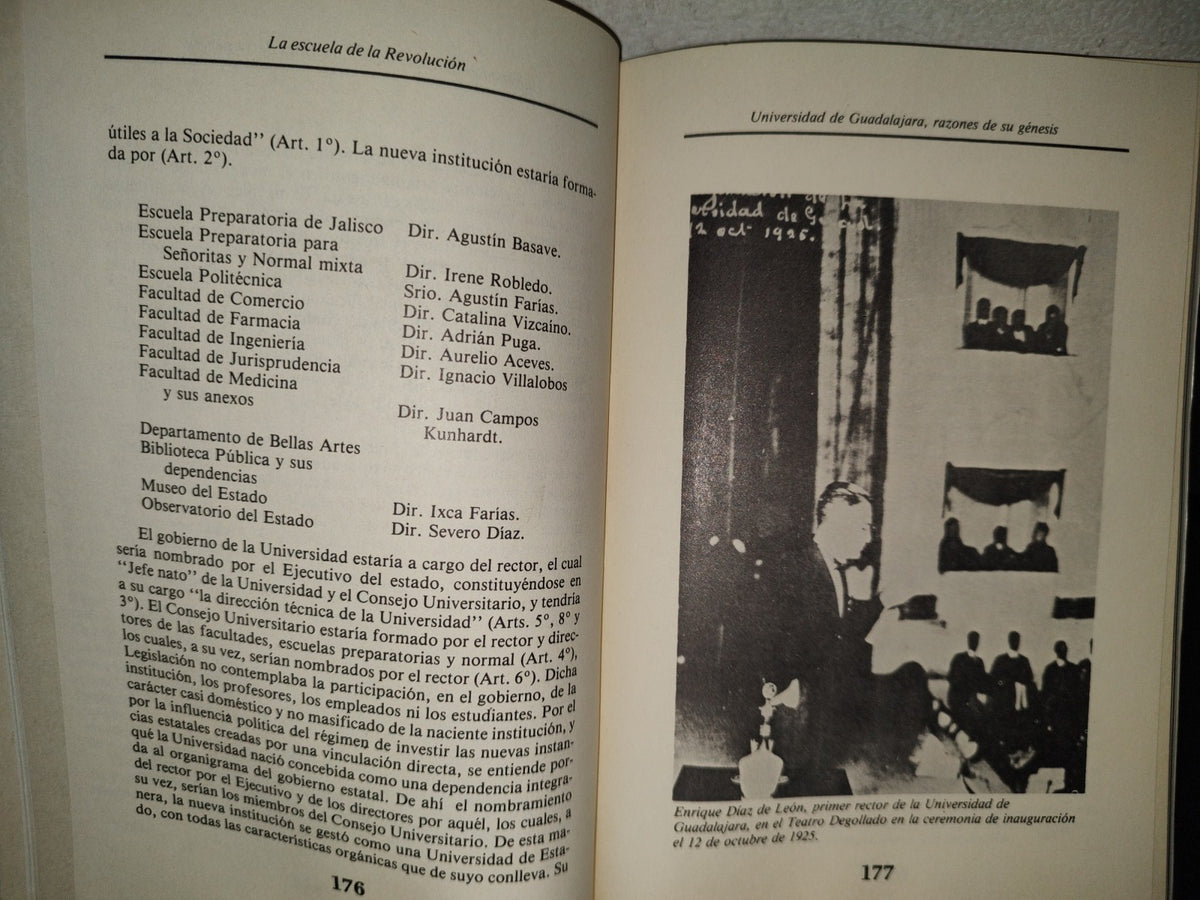 145- Jalisco Desde La Revolución Vii. La Escuela De La Revolución - Armando Martínez Moya - Primera Edición 1988