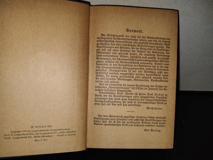 124- Diccionario Alemán-Francés. Langenscheidt Francais-Allemand - Waldemar Dickfach - 1952