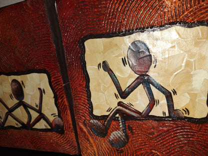 A6- Juego De Cuadros Figuras Minimalistas, Pintura Plástica - 2008