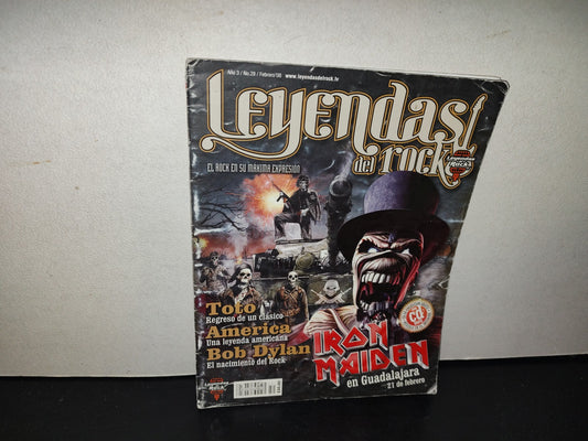 201- Leyendas Del Rock. Iron Maiden En Guadalajara, Bob Dylan - No. 28, Febrero 2008