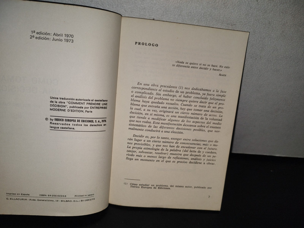 93- Cómo Tomar Una Decisión - Roland Caude - 1973