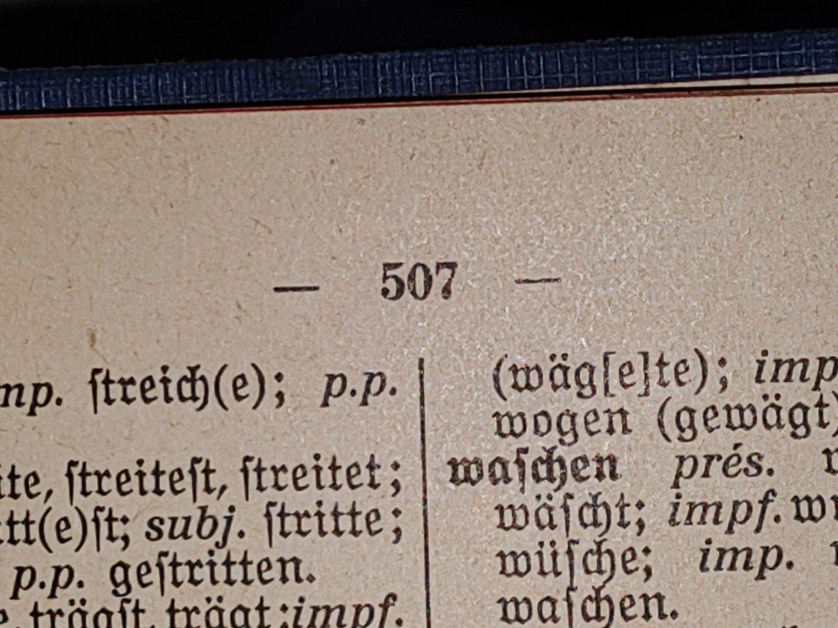 124- Diccionario Alemán-Francés. Langenscheidt Francais-Allemand - Waldemar Dickfach - 1952