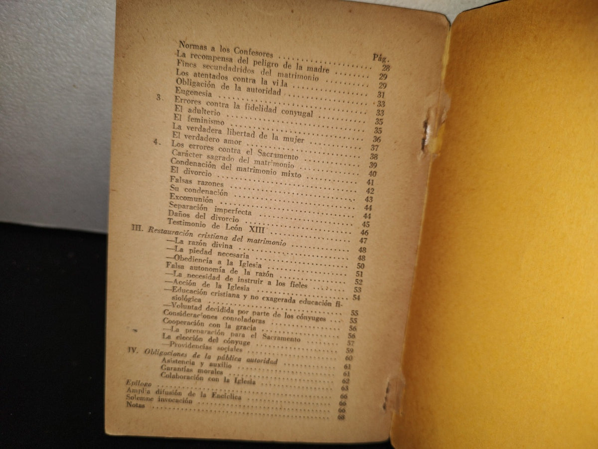 139- Documentos Pontificios. Casti Connubii De S. S. Pío XI. Sobre El Matrimonio Cristiano -1960
