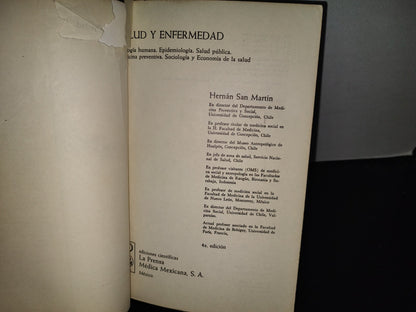 202- Salud Y Enfermedad - Hernán San Martín - La Prensa Médica Mexicana S. A., 1981