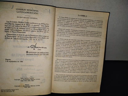 209- La Santa Biblia Con Deuterocanónicos. Sociedad Bíblica Americana, Nueva York - 1983