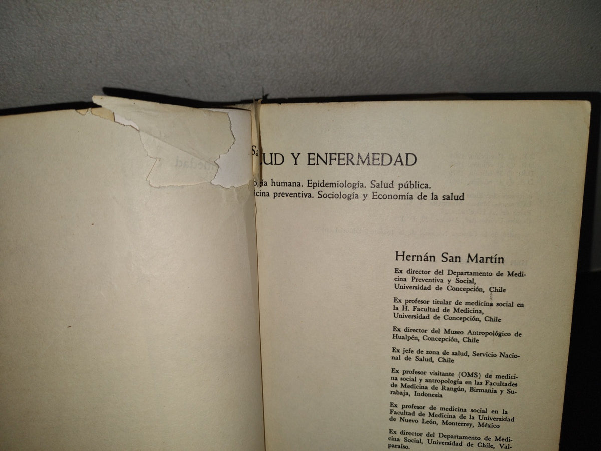 202- Salud Y Enfermedad - Hernán San Martín - La Prensa Médica Mexicana S. A., 1981