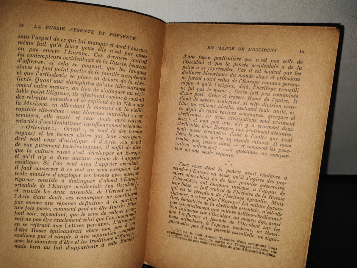 169- La Russie Absente Et Présente - Wladimir Weidlé - Gallimard - 1949