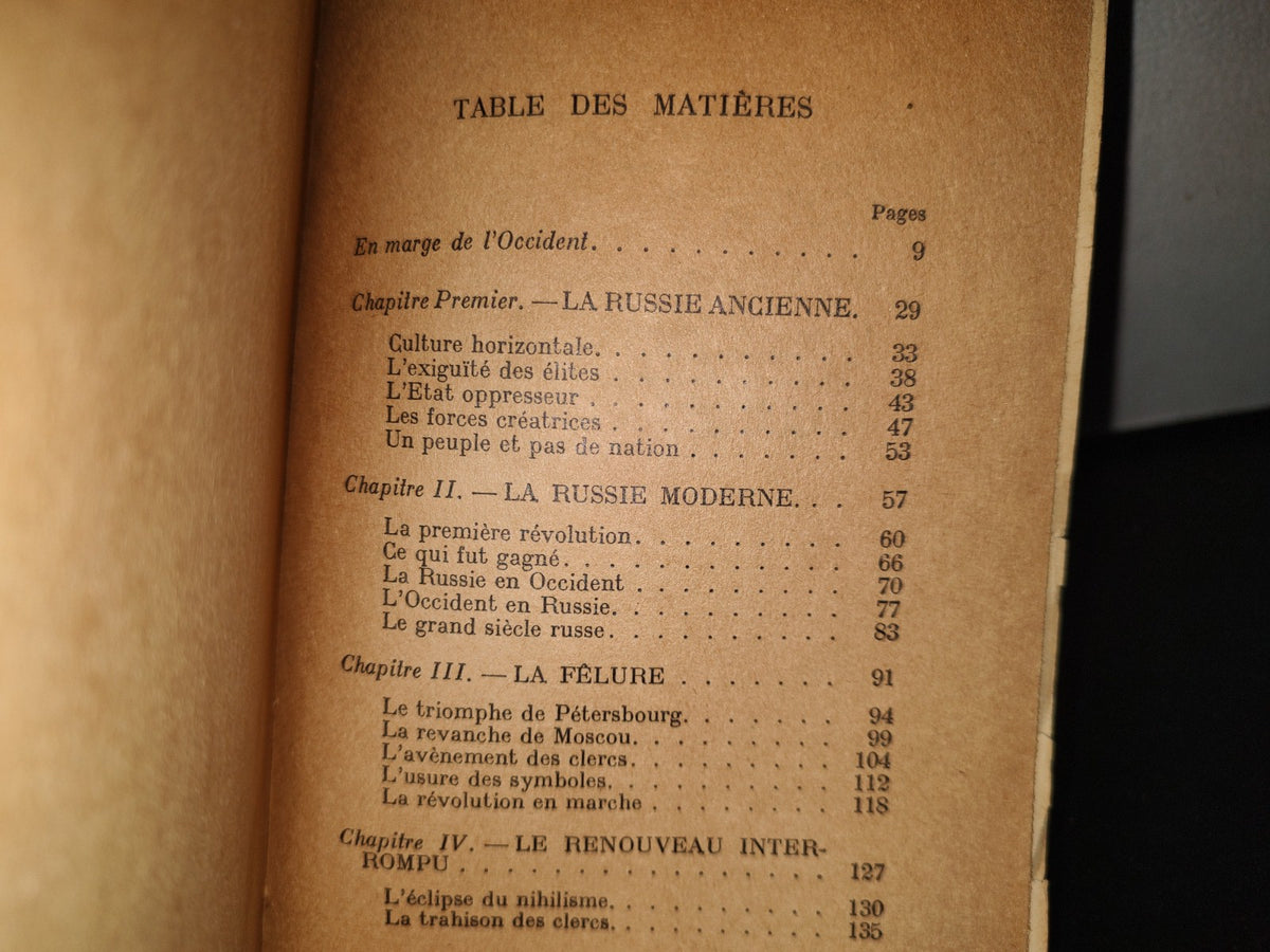 169- La Russie Absente Et Présente - Wladimir Weidlé - Gallimard - 1949