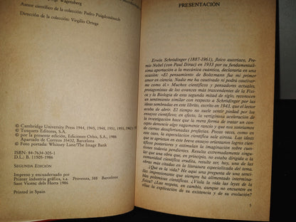 196- Muy Interesante. ¿Qué Es La Vida? Erwin Schrödinger